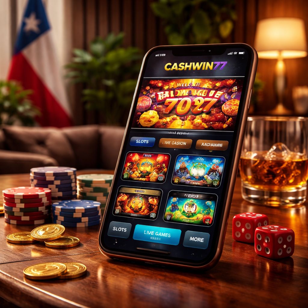 Vista de juego móvil de CashWin77 diseñada para usuarios chilenos