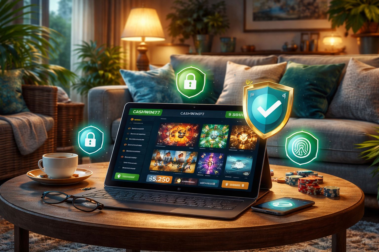 Seguridad de cuenta de jugador CashWin77 y juego seguro en Chile